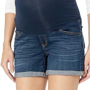 Maternity Roll Hem Secret Fit Belly Denim Short